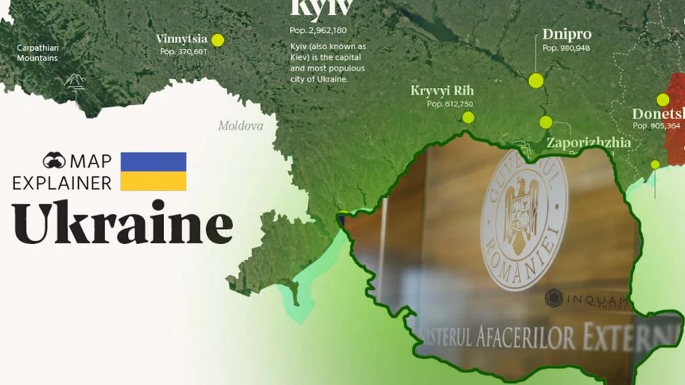 Reacția României după apariția hărții în care primea teritorii din Ucraina. „Încercare nereușită”
